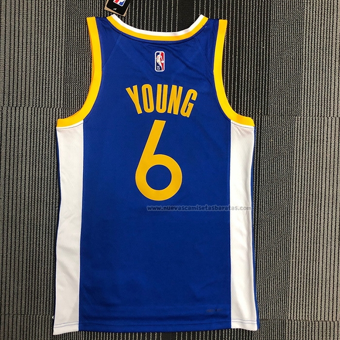 Camiseta Golden State Warriors Nick Young NO 6 Icon Azul